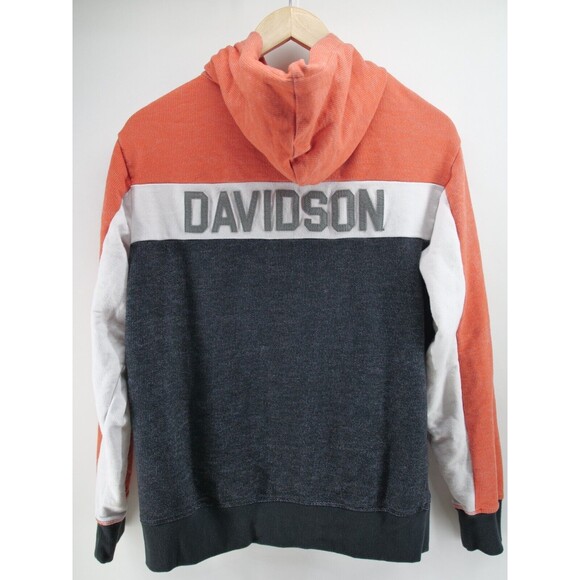 Harley-Davidson Men's Traditional Zip-Up Hoodie, Orange - 96498-22VM Medium - Picture 9 of 9